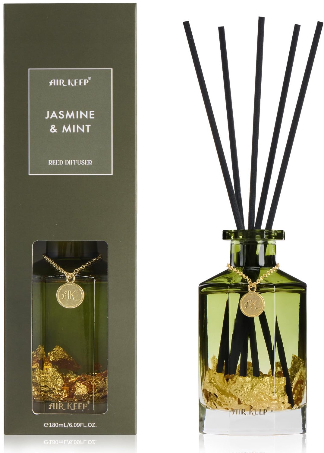 Geurstokjes Diffuser 180ml met Jasmijn en Munt