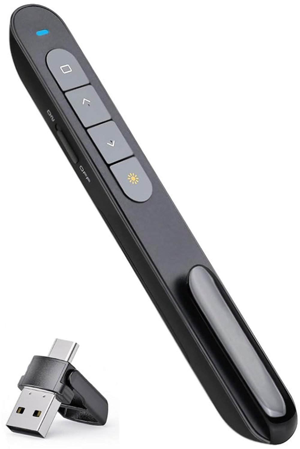 Presentatie Clicker Plug-and-Play - Draadloze Presenter - Afstandsbediening - PowerPoint Klikker - Controlebereik 100M - Ondersteunt Windows/Mac/Linux - Presentator