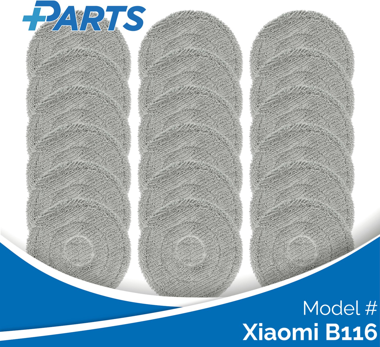 Plus.Parts Xiaomi B116 Dweilpads (18 Stuks, Plus.Parts® alternatief voor RMP8) Overig