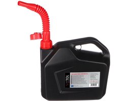10L | Kunststof jerrycan voor brandstof | UN-gecertificeerd | Met flexibele schenktuit | Transparant kijkvenster