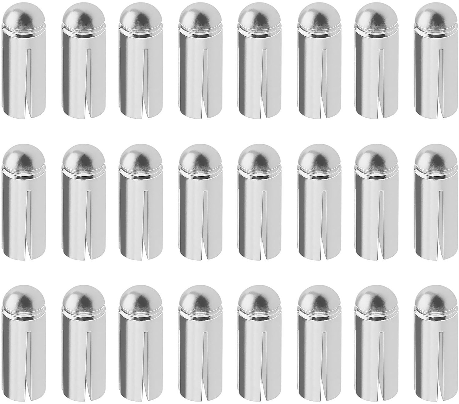 Dart Flight Protector 24 Stuks - Aluminium Beschermer - Lichtgewicht - Duurzaam - 3mm x 8.5mm - Zilveren Accessoires - Dartvleugelbeschermer