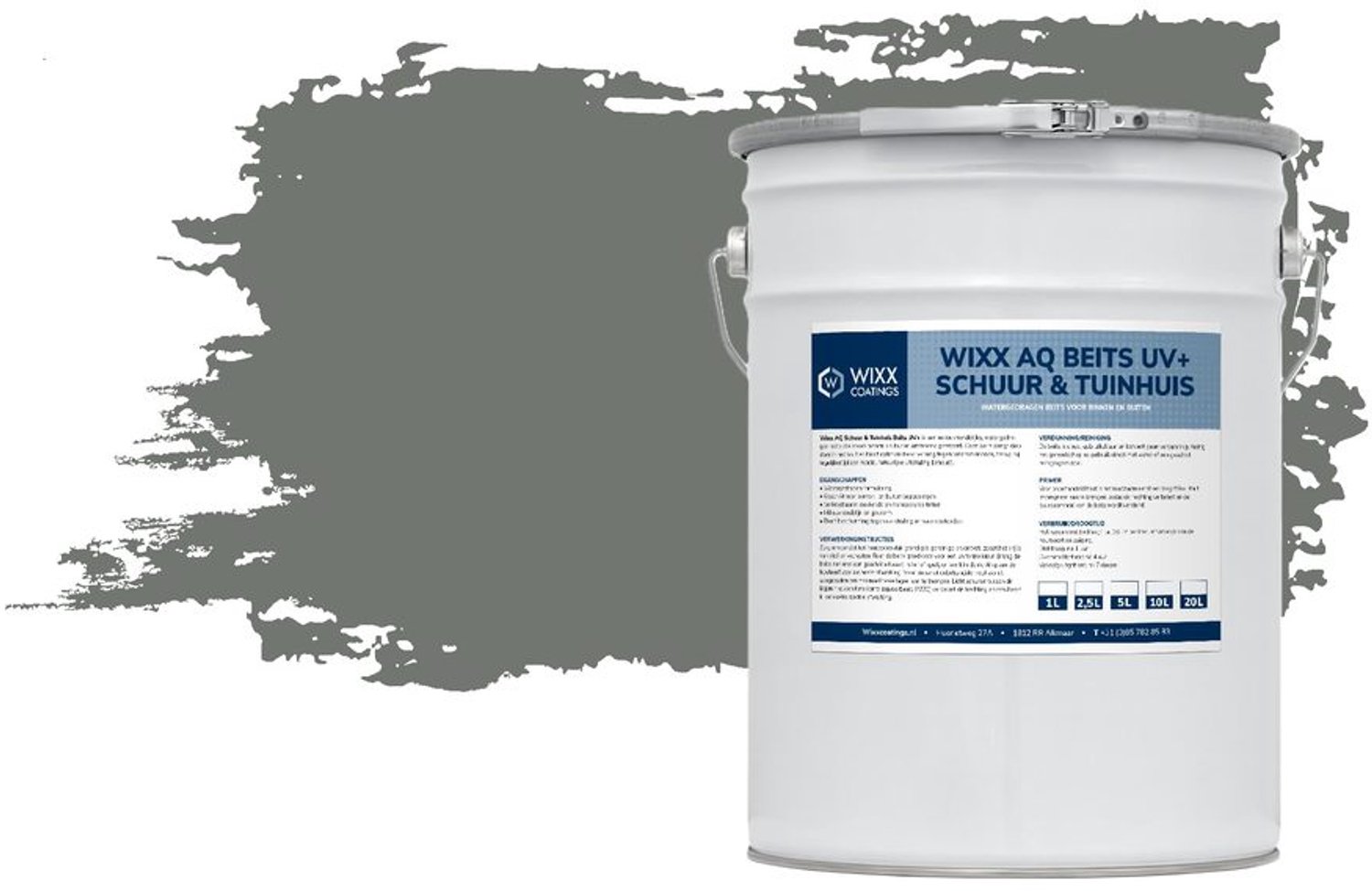 Barn en Tuinhuis Beits UV+ - Grijs - 10L