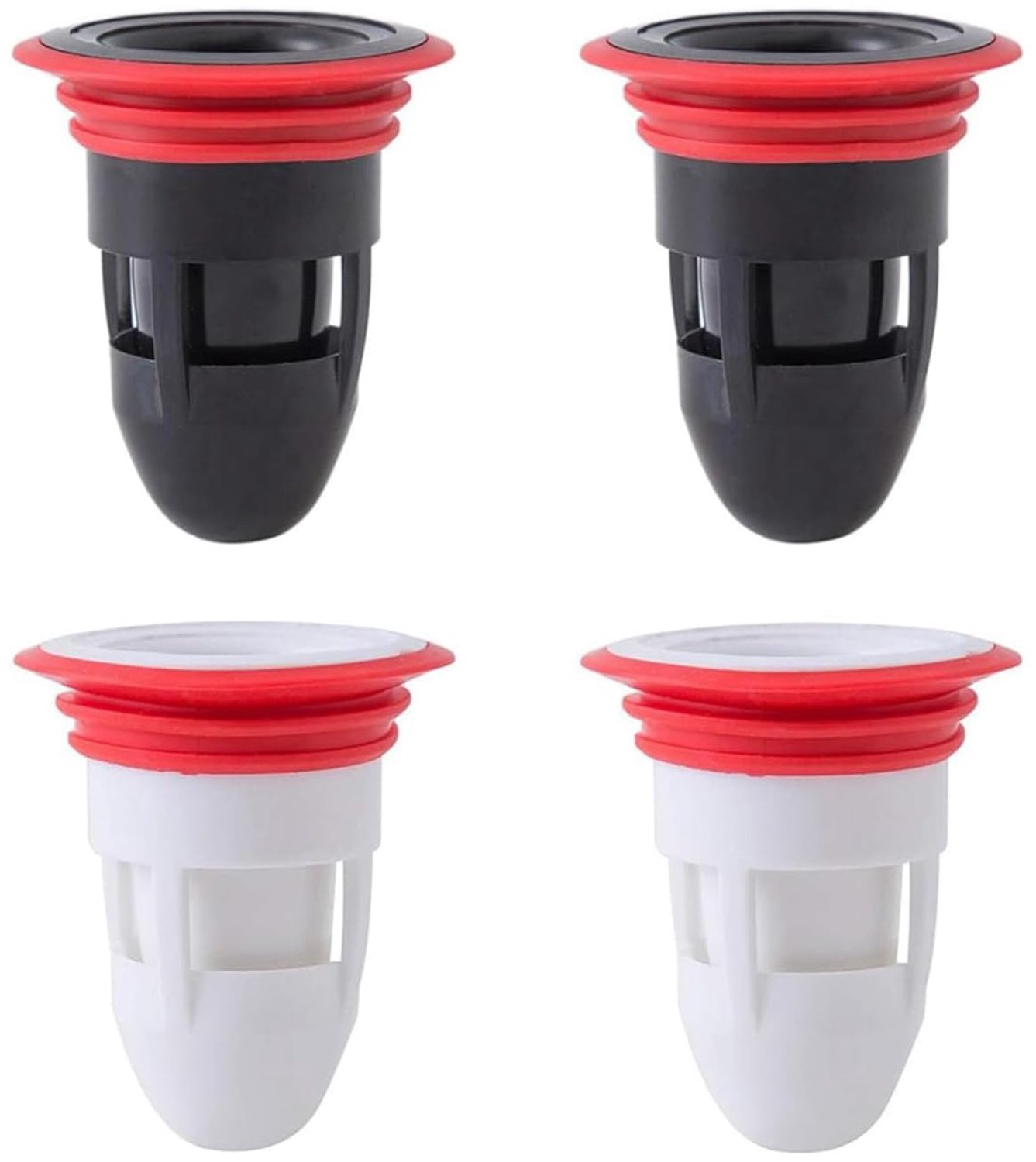 4 Stuks Rubber Afvoerplug voor Douche met Odor Valve