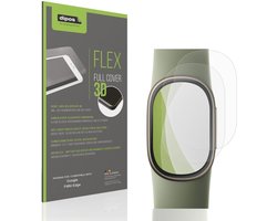 dipos FLEX – 2x Matte Screenprotector geschikt voor Google FitBit Edge | Volledige Schermbescherming | Case-Friendly