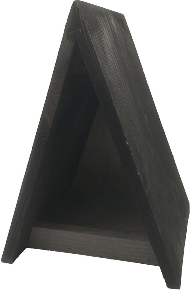 Wand 19 x 26 cm Vogelhuisje grijs zwart