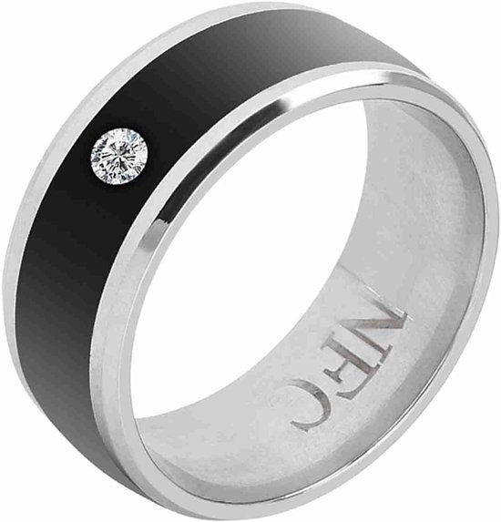 Ring NFC Multifunction Wearable Device voor Mobiele Telefoons-magniful Uiterlijk Smart Ring, Magic for Security Applications (maat8) — afbeelding 5