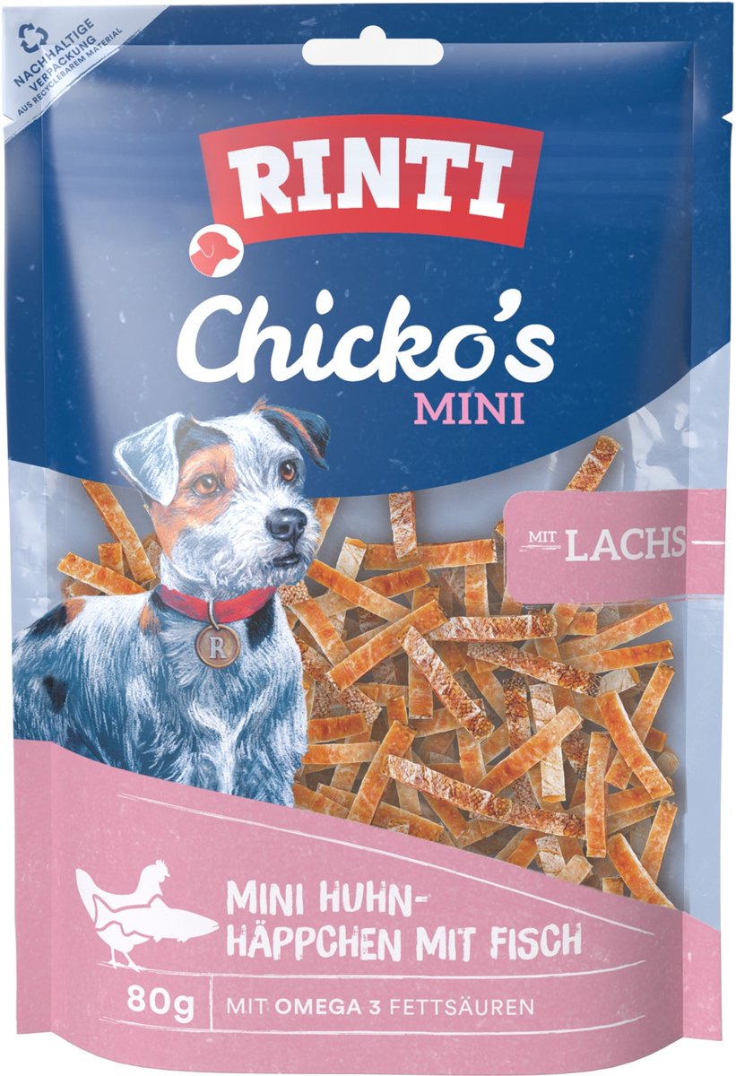 Rinti - Chicko Mini Snack - 12x80g (zalm)