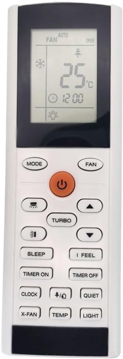 Afstandsbediening Vervanging voor GREE YACIFBI. YAC1FB. YAC1FB.YAC1FB6.YAC1FB9. MSHV25D1S YAC1FB Airconditioner