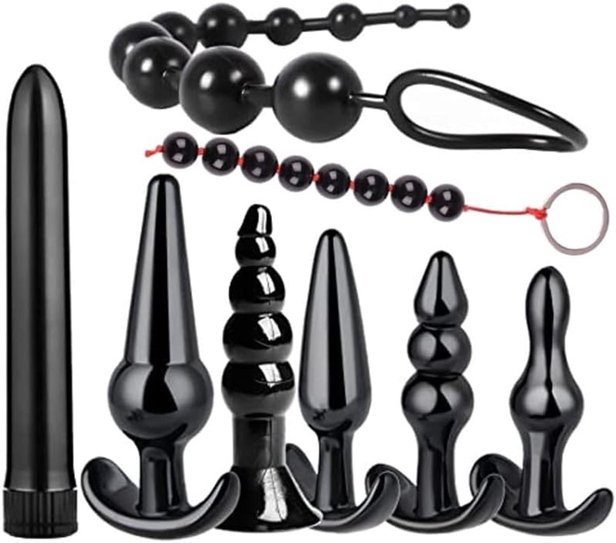 Zwart Silicone 8 Verschillende Soorten Van Stretching Games - K+5 (8 Stukken)