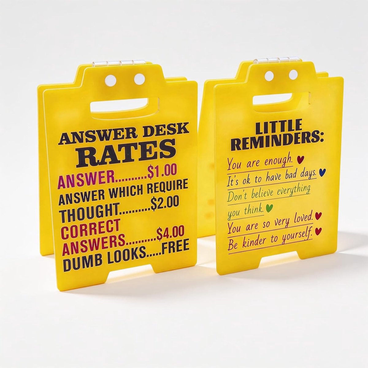Set van 2 humoristische acrylborden, reactiebord en aanmoedigingsbord, kantoorgrapdecoratie voor collega's, werknemers, teamgenoten en baas