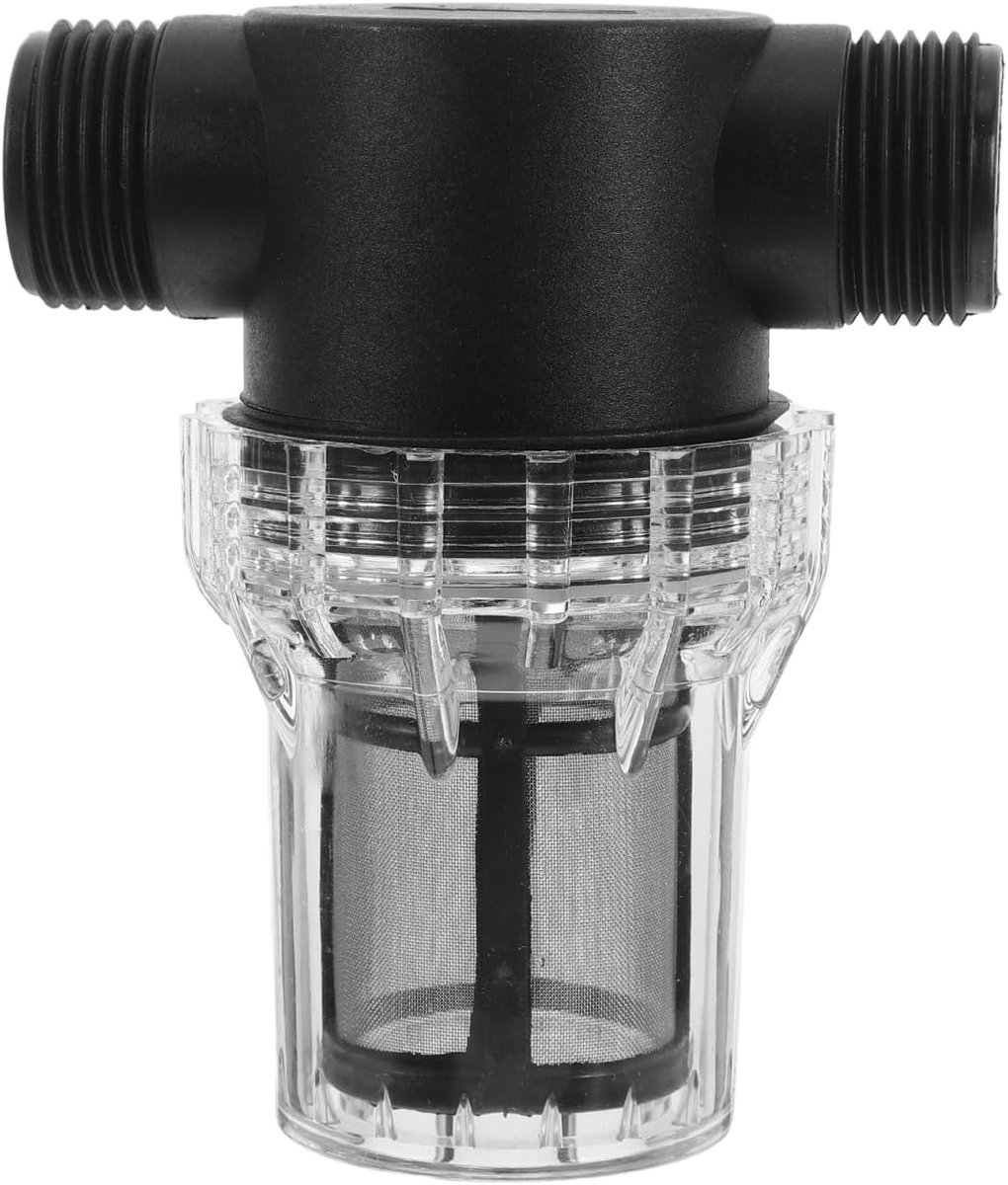 Iplusmile Outdoor waterfilter, slangfilter, 1 inch buitendraad, sedimentfilter met 80 mesh zeef voor tuinslang, autowassen, irrigatiesysteem