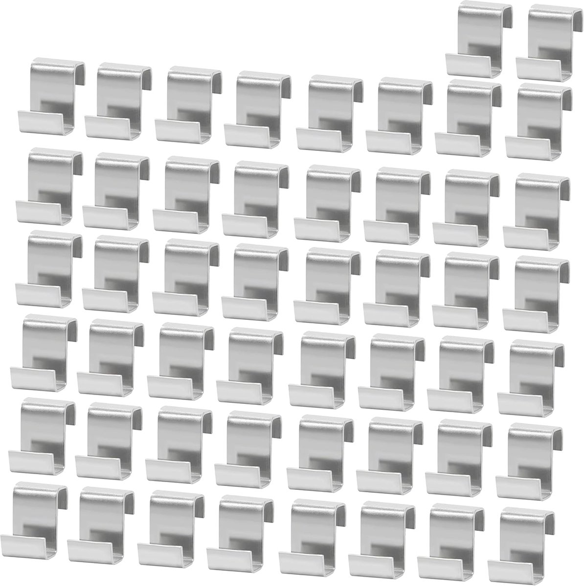 Clips, 50 stuks roestvrij staal, Z-beglazing, raamruit bevestigingen, opknoping clips, vervanging kas glas haken, accessoires