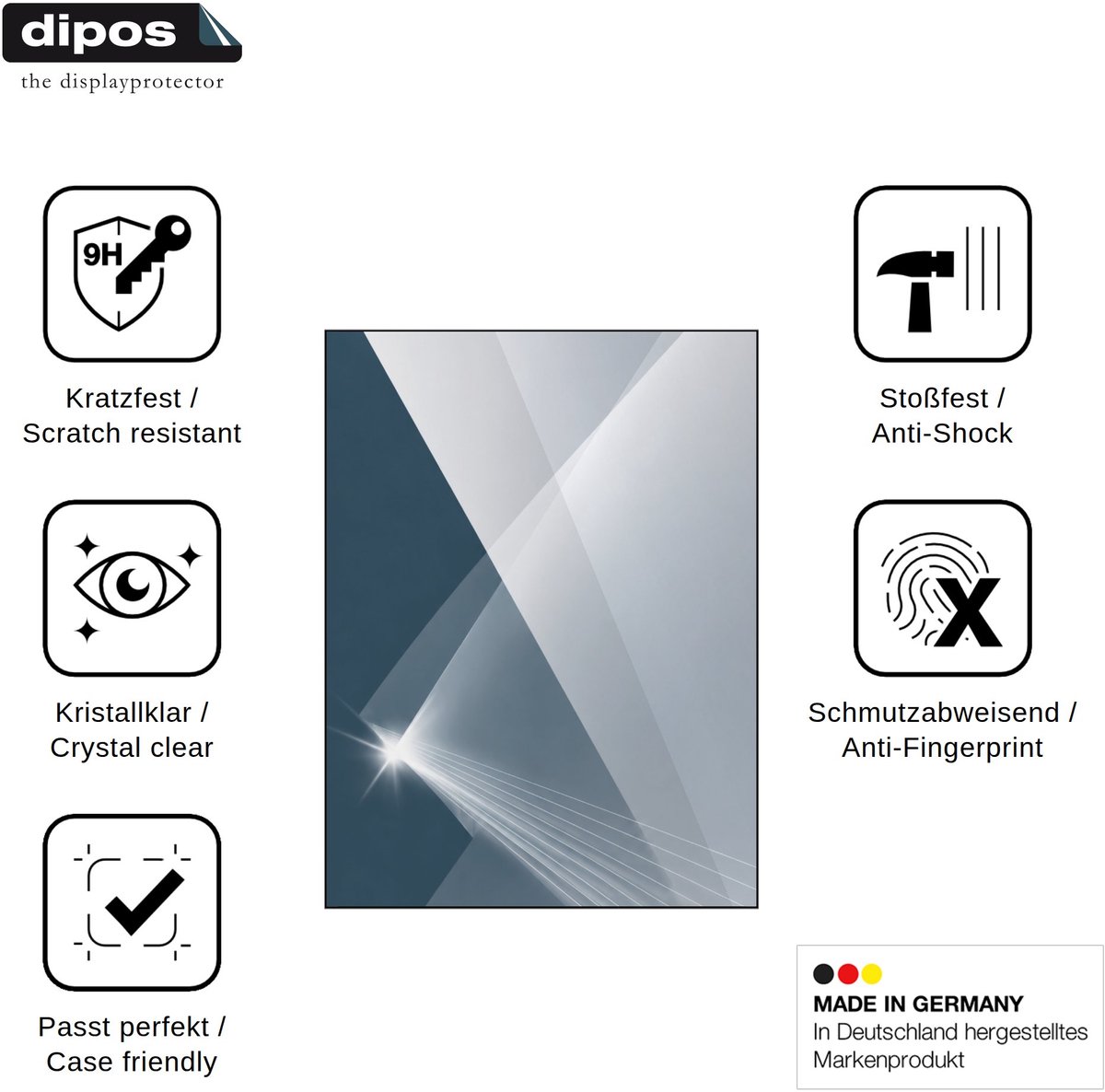 dipos – 2x Pantserfolie geschikt voor Sharp UP-3500 12.1 | 9H Screenprotector
