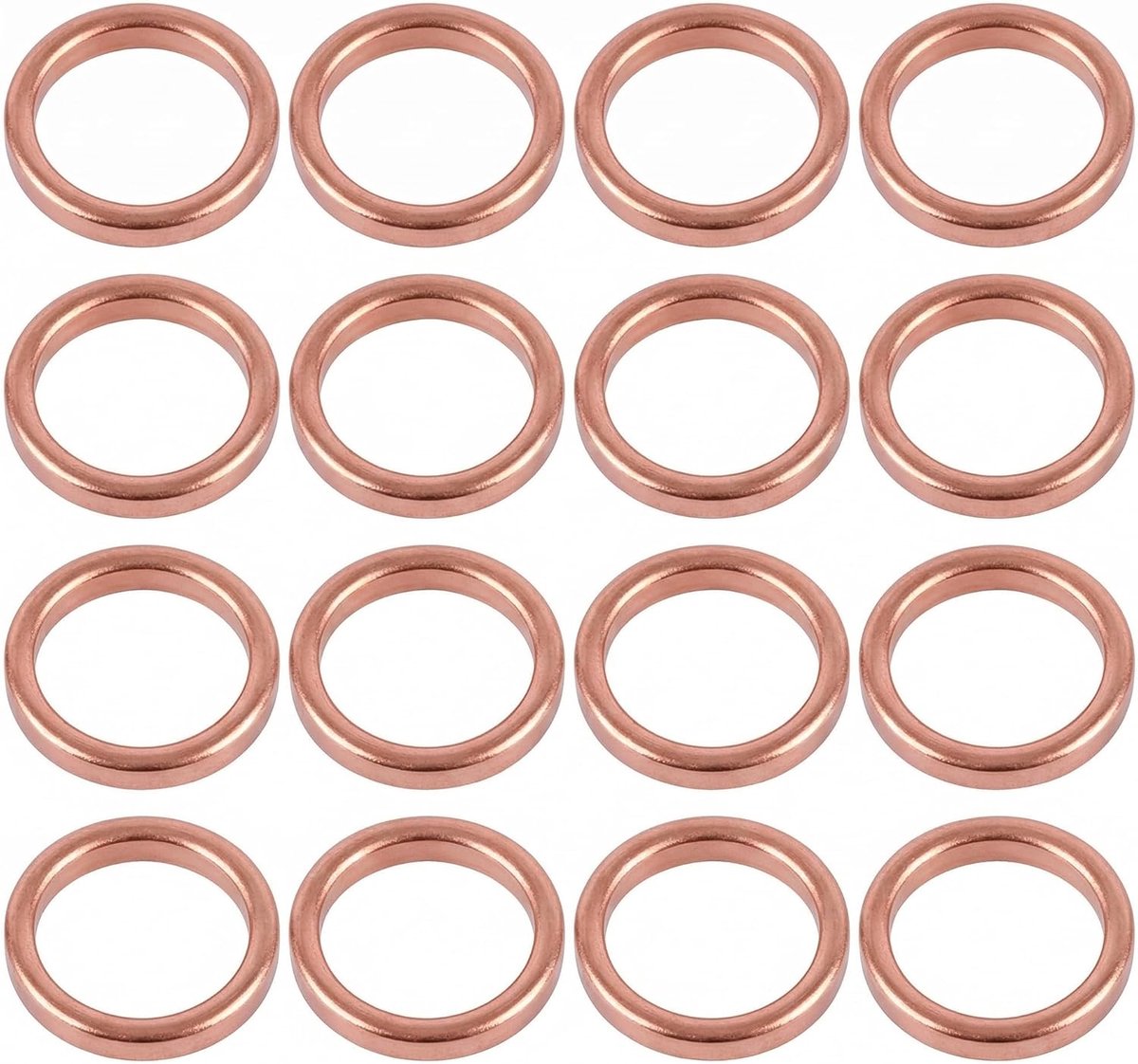16 x olieafvoerschroeven, afdichting M16 x 22 mm, koperen afdichtring voor