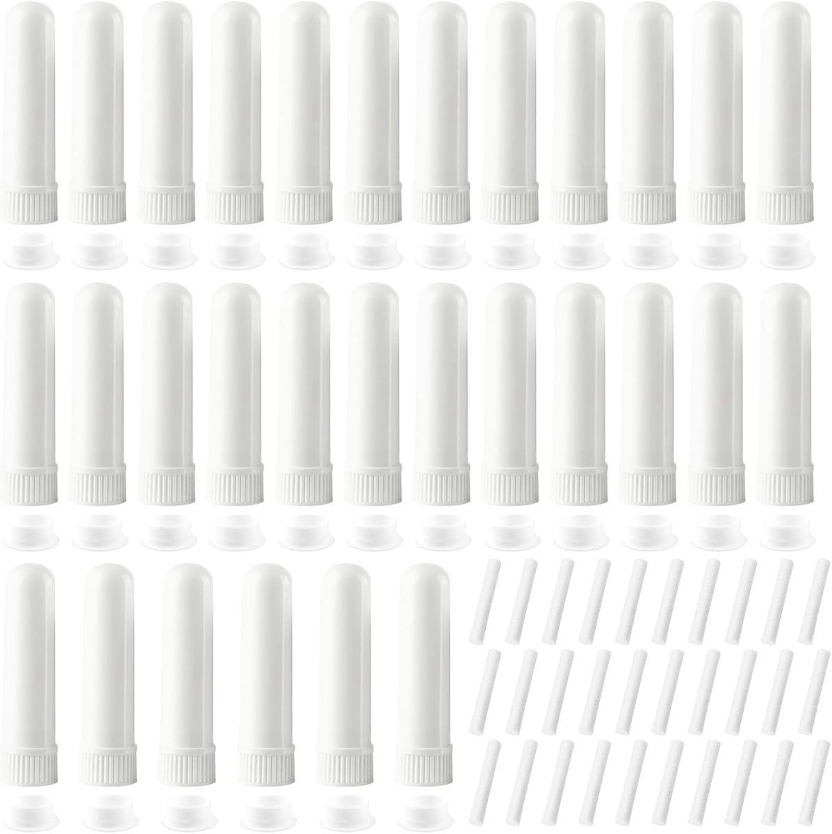 30 stuks geurpennen voor etherische oliën, buisjes met 10 lonten, etherische olie, aromatherapie, nasale inhalator - ShopVlot