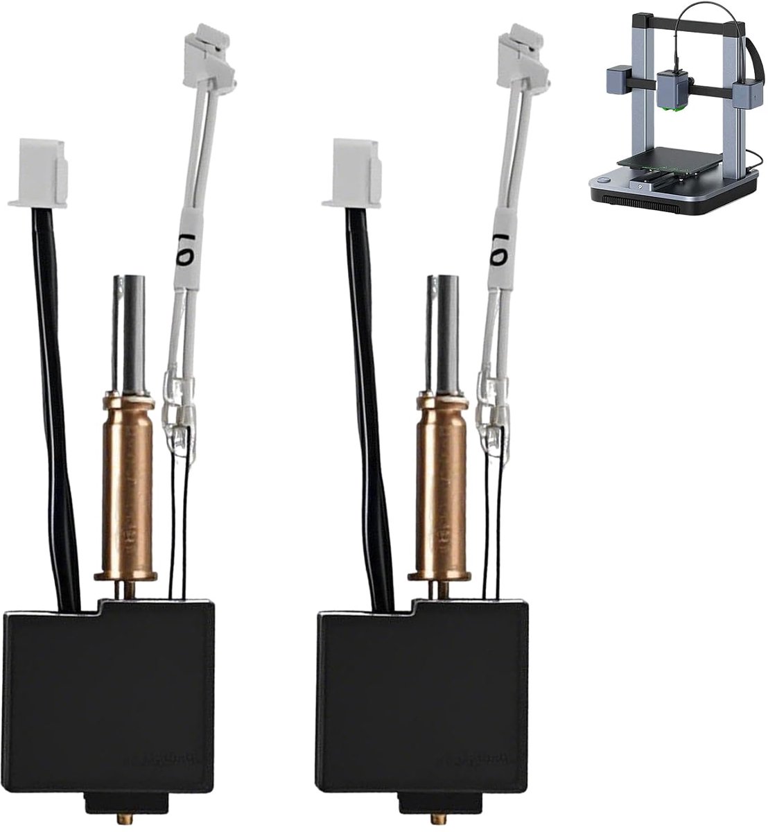 Hotend kit voor Kobra 3 - vervangingsset met messing nozzle 0.5mm - eenvoudig te installeren - ShopVlot