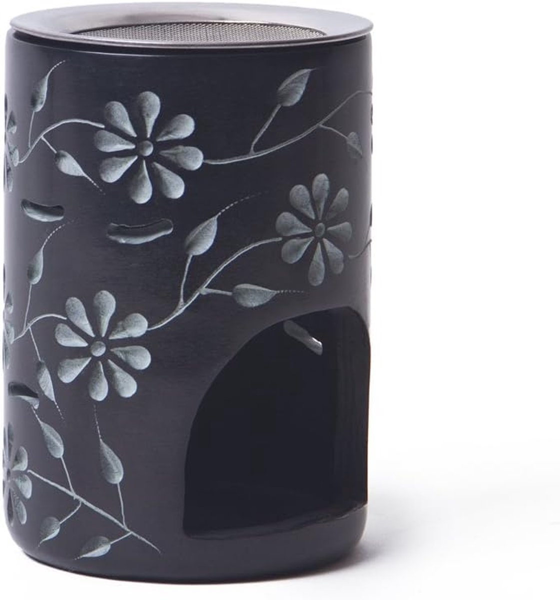 Bitto incense burner wind light Goa height 10 cm, Ø 7 cm with stainless steel strainer Ø 7 cm - ShopVlot