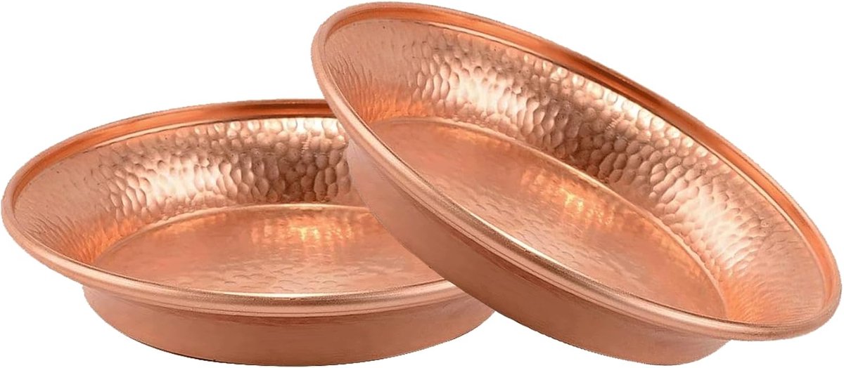Hand Forged Hammered Decorative Tray, Copper Prayer Rite Tray, Perfect for Witches, Incense, Incense Burner - ShopVlot
