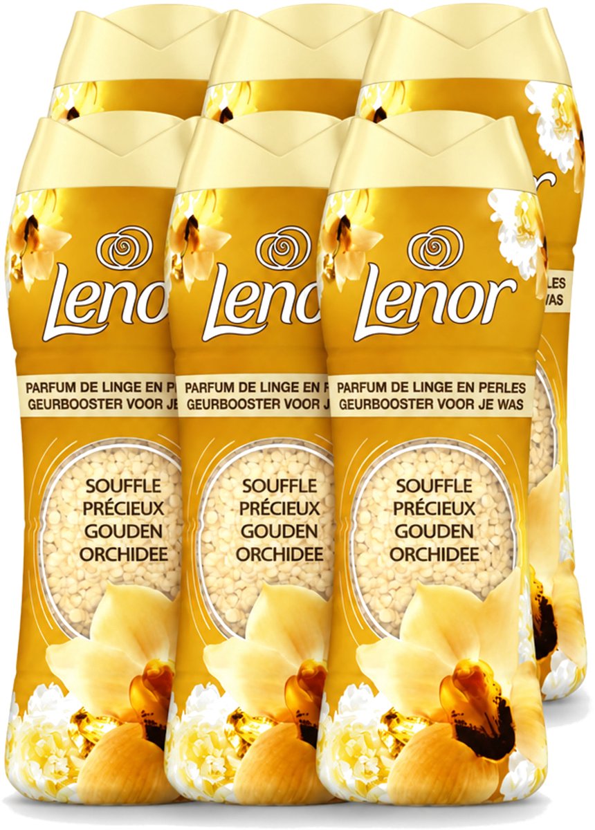 6 x Lenor - Geurbooster - Gouden Orchidee - 22 Wasbeurten - Voordeelverpakking - 6 stuks
