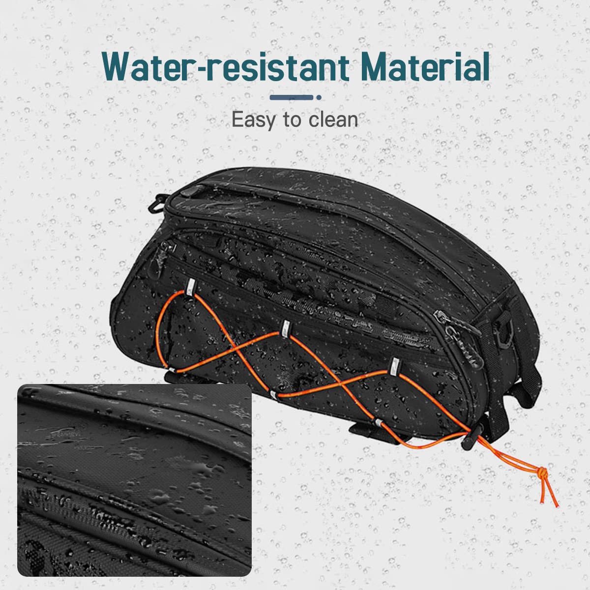 KOCAN Fiets Achterbank Tas, 3-in-1 Bike Rack Bag Trunk Bag Waterdichte Fiets Achterbank Tas Koeltas met 2 Side - ShopVlot