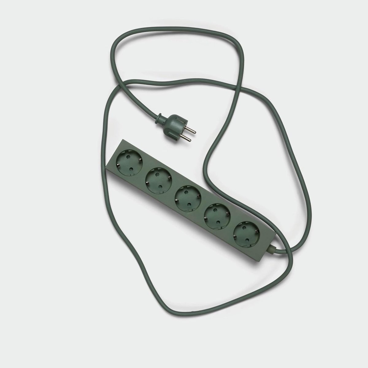 5 m Power Bar stekkerdoos met magnetische bodem - praktische en elegante 5-weg magnetische meervoudige stekkerdoos