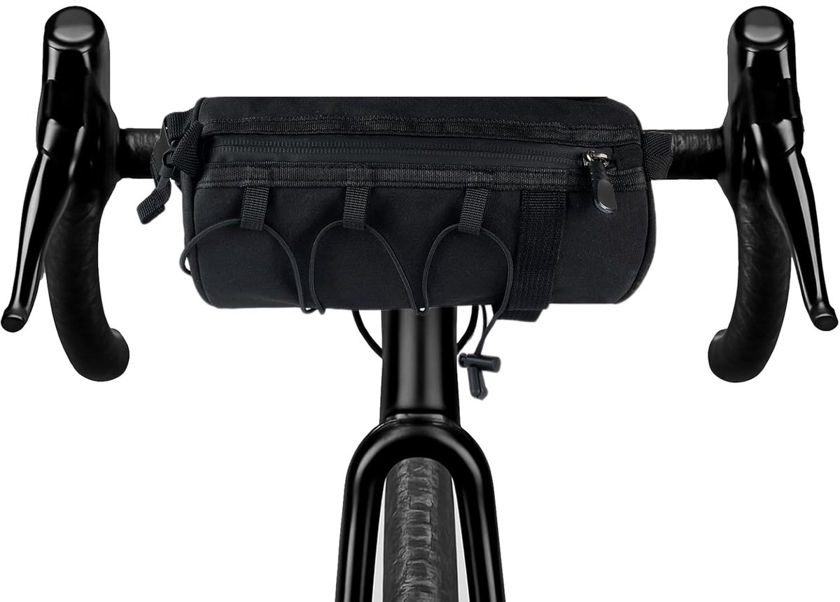 Stuurtas, waterafstotende en ruime fietsstuurtas, 2,5 l, fietstas voor stuur, fietstas, frametas, fiets, met schouderriem, fietsaccessoires