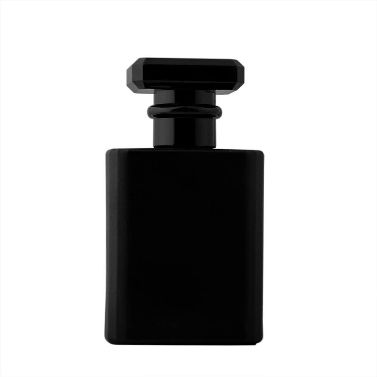 Elegante vierkante glazen parfumfles van 50ml - hervulbare cologne atomizer met spray applicator voor onderweg, ideaal voor reizen en dagelijks gebruik