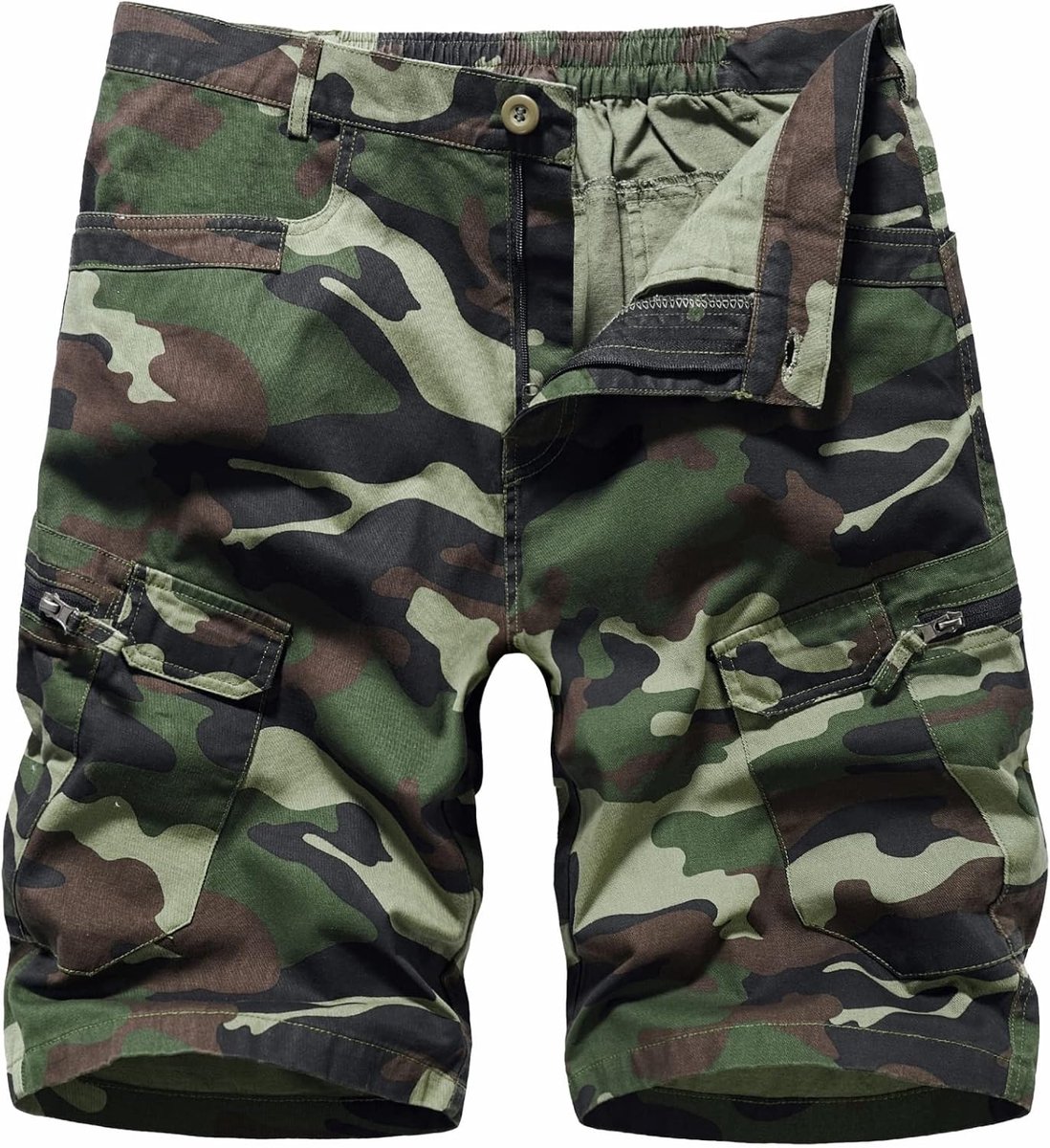 Shorts Casual katoenen combatshort met meerdere zakken