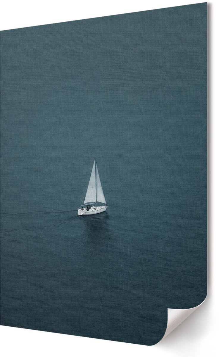 Coloray Polycanvas Poster - Wijnglazen, Fotografie - A3 - Zwart-wit Wandposter - Rechthoek - Kunstposter - Woonkamer, Slaapkamer, Kantoor - Minimalist