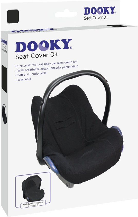 Dooky Seat Cover 0+ Autostoel hoes Zwart Uni van Dooky — afbeelding 4