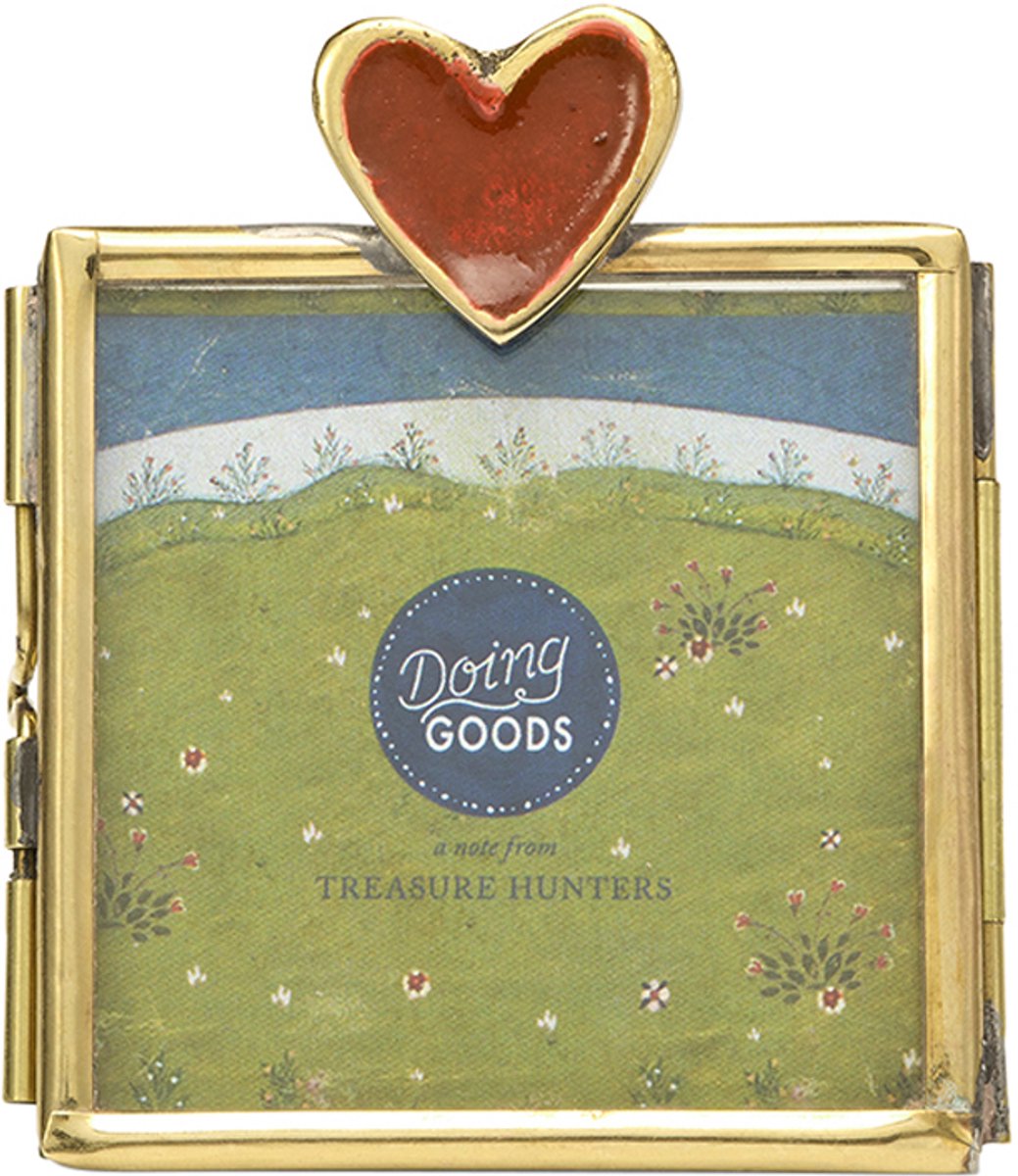 Doing Goods Pyar Heart Frame Mini - Gold Shiny