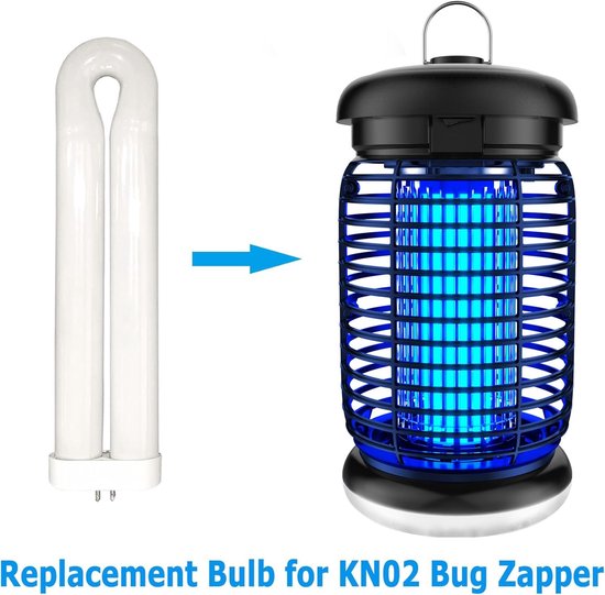 15 W UV-vervangende lamp voor insectenverdelger, 4-pins sokkel, U-vormige gloeilampen, 19 x 4,9 x 2,2 cm, 1 stuks — afbeelding 2