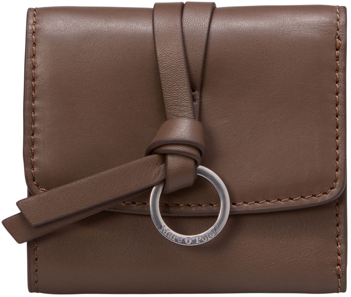 Marc O'Polo portemonnee Lunya Leather Combi Wallet Faded Brown bruine