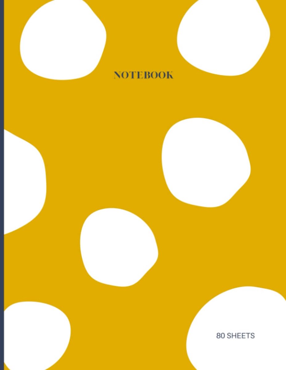 Mustard Yellow College Ruled Notebook, 1 subject, 80 sheets - ShopVlot
