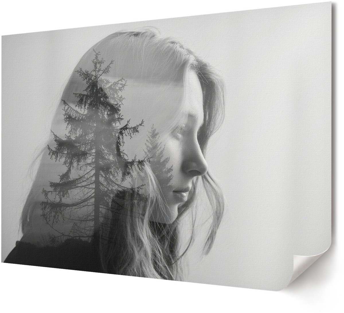 Coloray Canvas Poster Polycanvas - Vlinders Magie, Fotografie - A4 - Beige Decoratie - Rechthoek - Wandkunst - Woonkamer, Slaapkamer, Kantoor - Romantisch