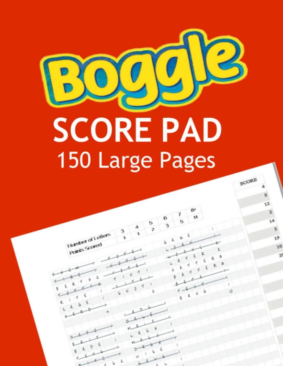 Boggle Score Pad: The Perfect Companion - ShopVlot