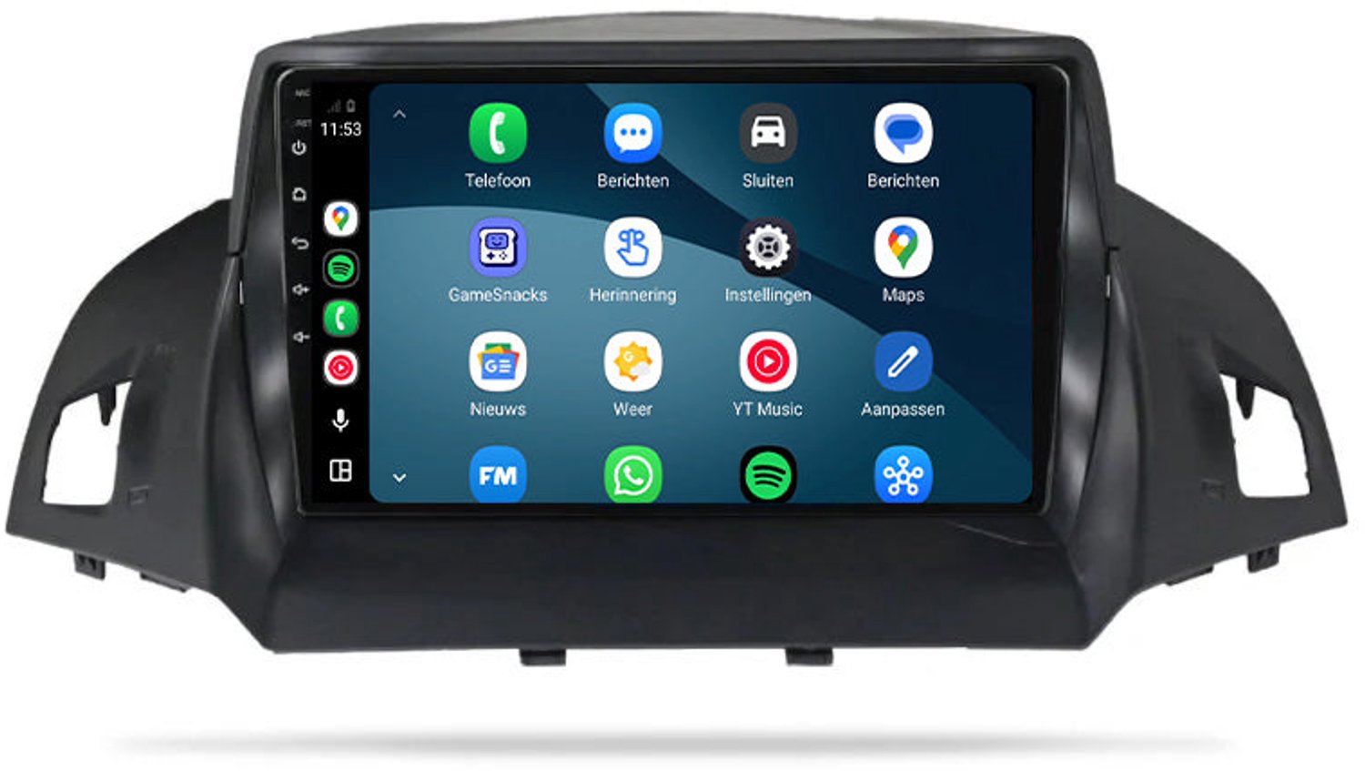 CarPlay autoradio geschikt voor Ford Kuga | 2013 t/m 2017 | Cartronix CTX-7087 | 2013 2014 2015 2016 2017 | 9 inch | Android 15 | Draadloos Apple CarPlay & Android Auto | 2GB + 32GB | Bluetooth & Wifi