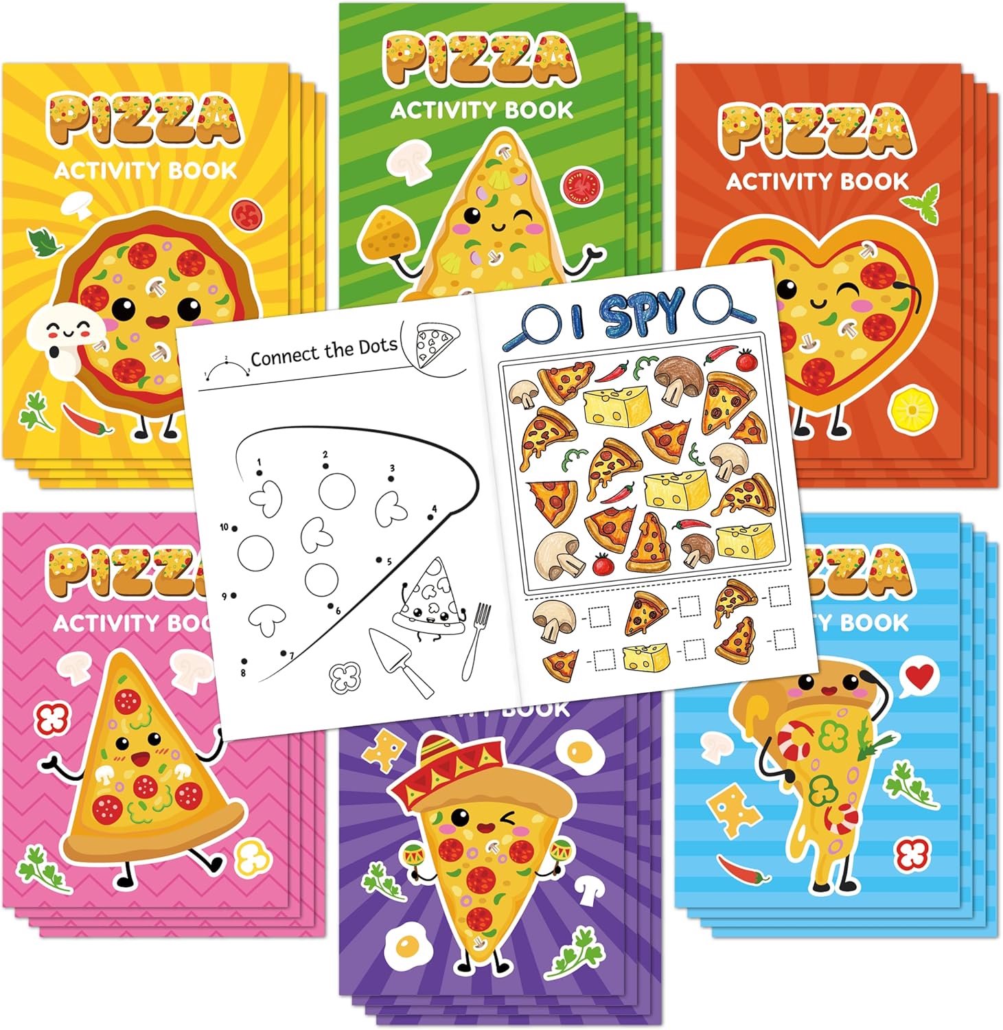 24 Malboeken Pizza voor kinderfeestjes