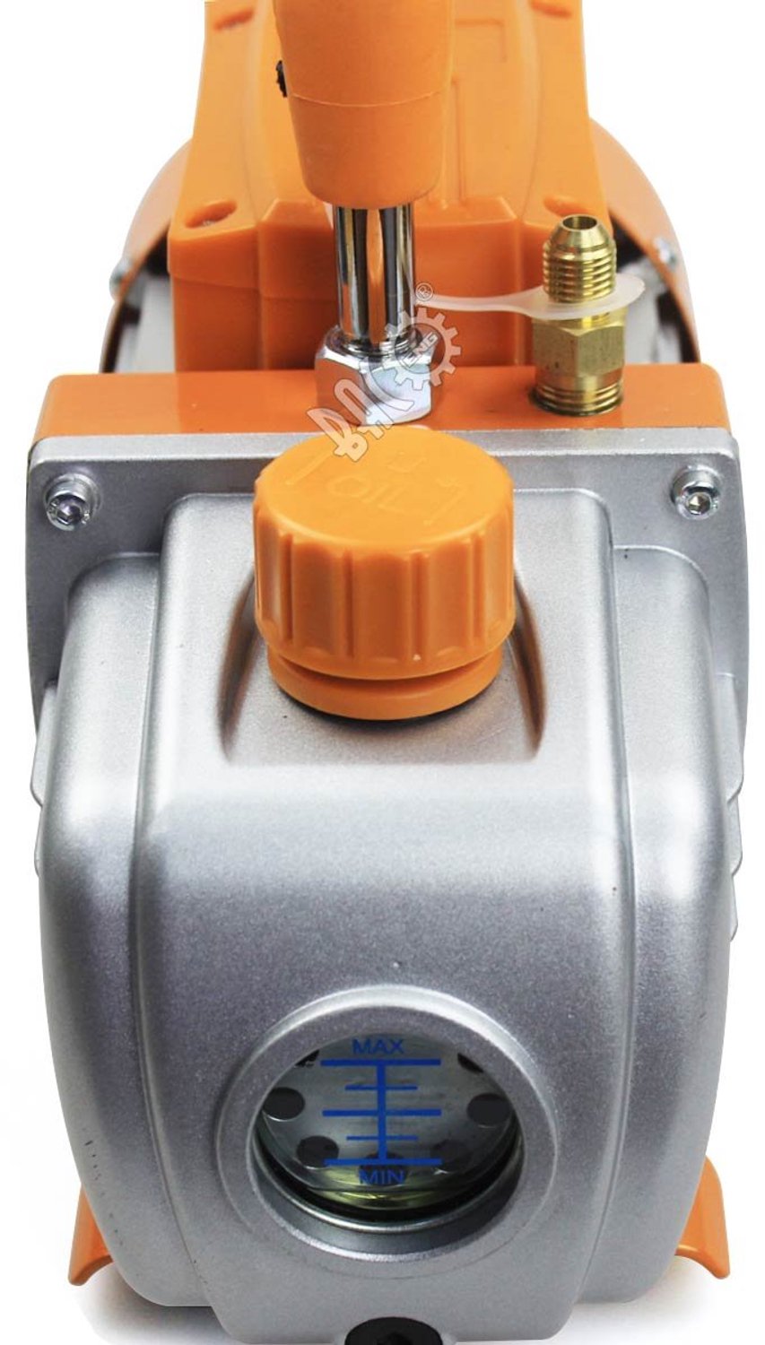 6,8L vacuümkamer met 3CFM eentraps vacuümpomp onderdrukpomp met manometer HVAC — afbeelding 4