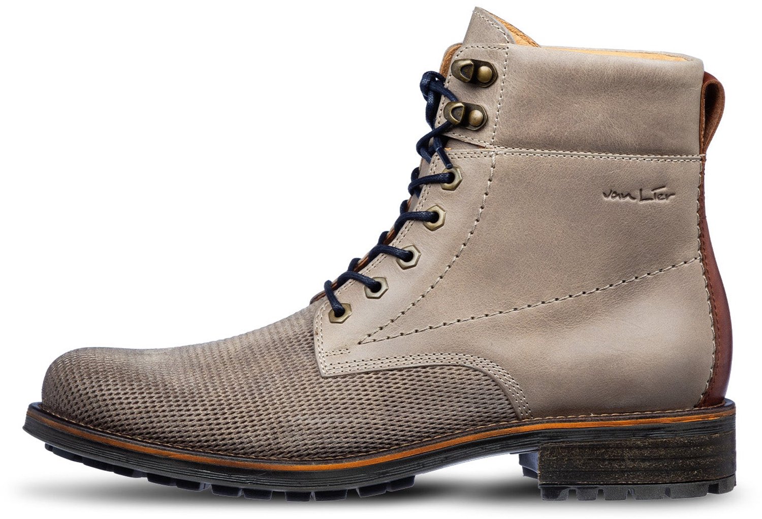 VANLIER - Heren Schoenen - Beige - Maat 42