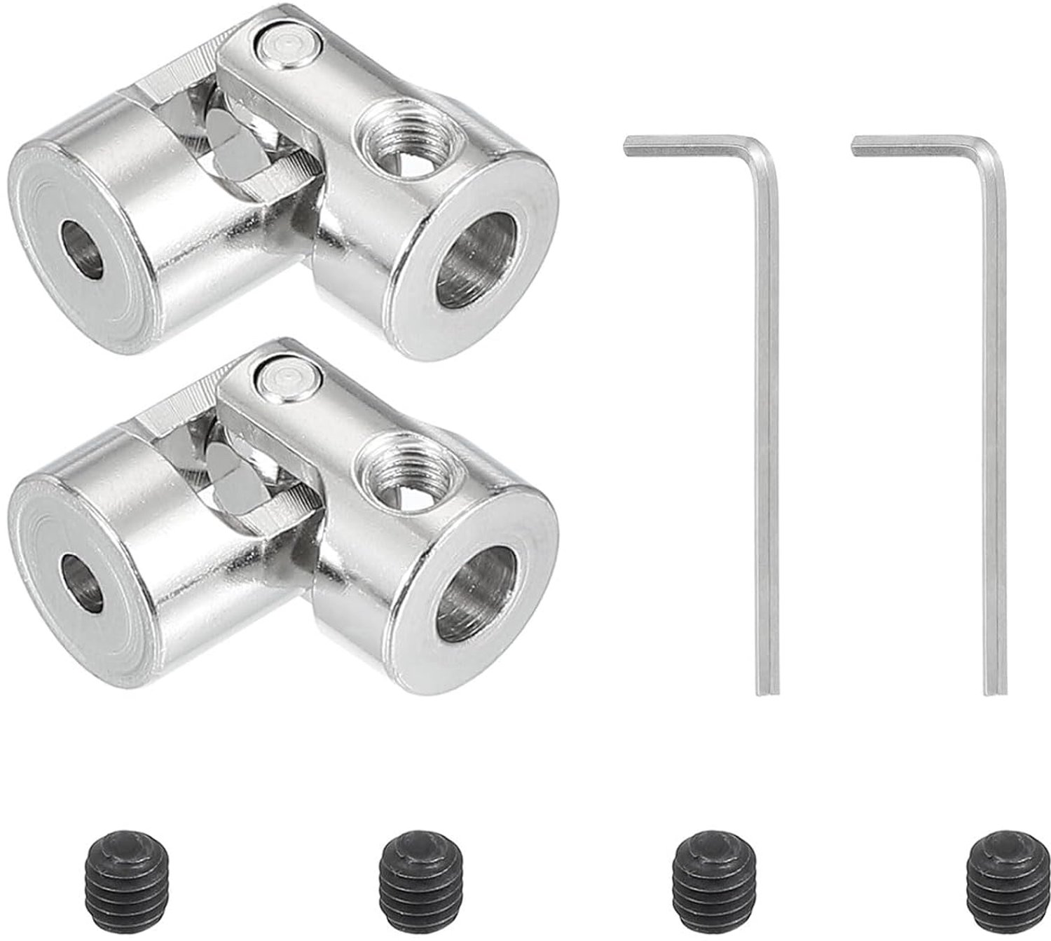 Universele stuuras 5 mm - 2 stuks verbindingsas met M4-schroeven - voor robots - m-winkel