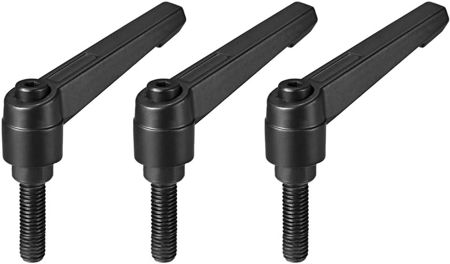 handvat verstelbare klemhendel M8x25mm - verzinkt staal - binnenzeskant 4mm - eenvoudig in te stellen - 3 stuks - ServiceTopper