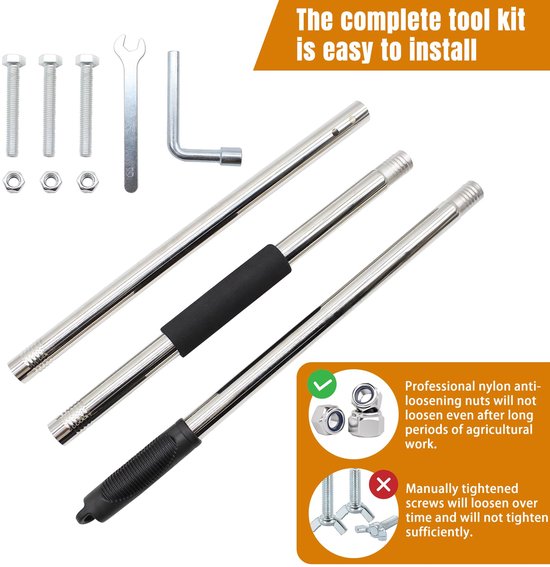 Tuinhark met 1.2m Metalen Handvat — afbeelding 4
