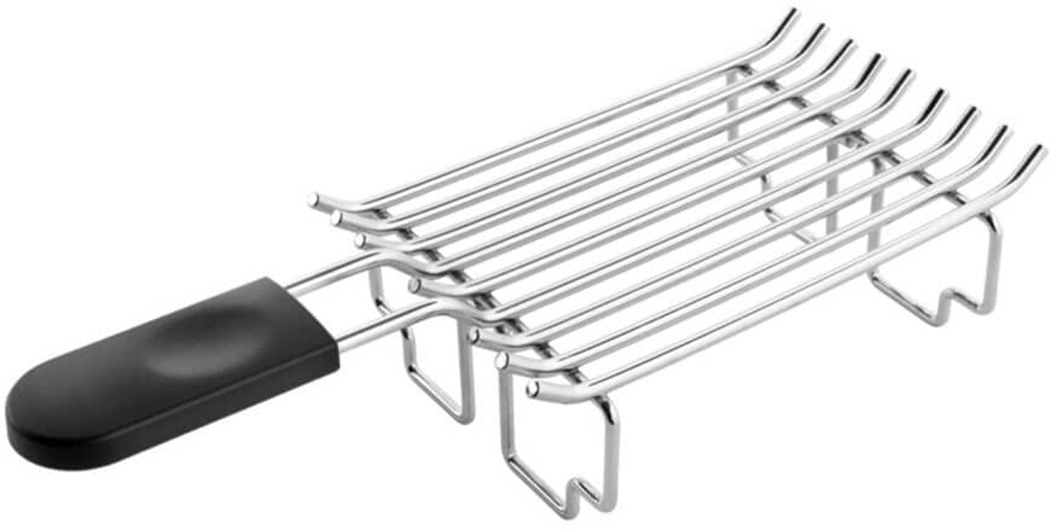 Roostervoorziening RVS voor Toaster 2-4 Plakken Zilver/Zwart