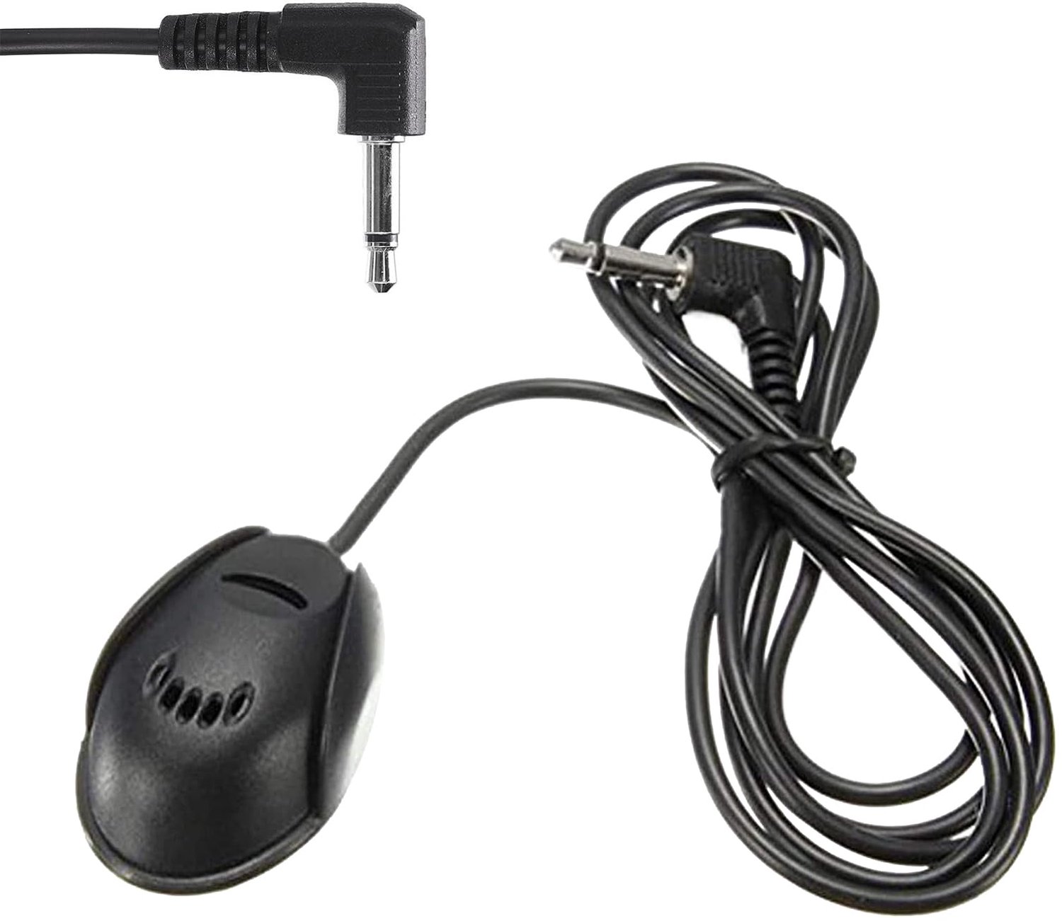 Automicrofoon Draagbaar - Externe Mini-Microfoon - 3,5 mm Aansluiting - 2 m Kabel - Geschikt voor Autoradio