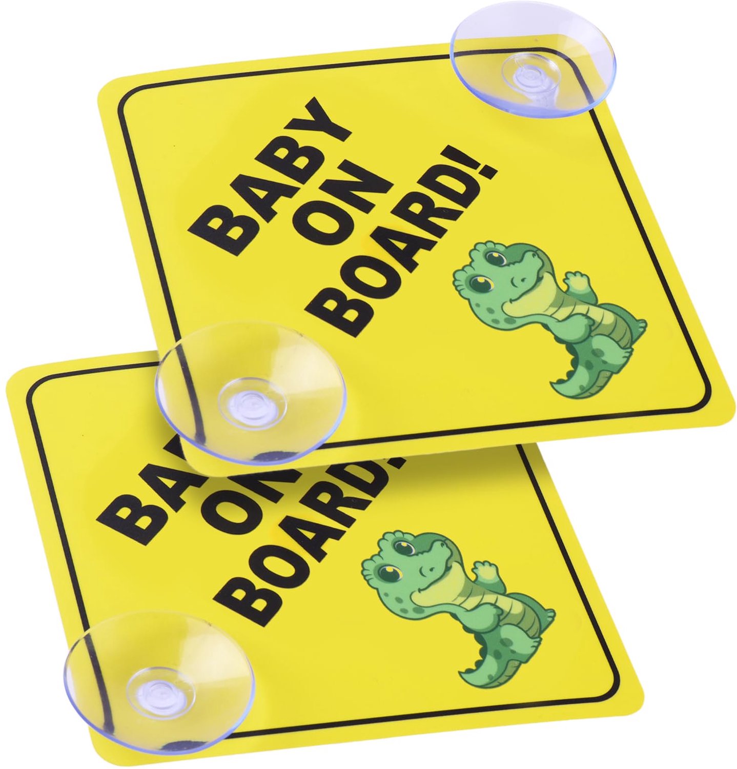 Baby Onboard Auto Waarschuwingsbord - Set van 2 met Zuignappen