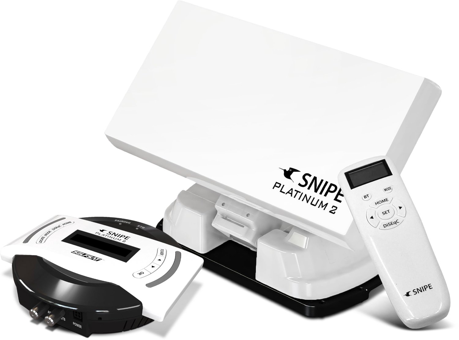 Fully Automatic Satellietantenne met BT Afstandsbediening - Plat en Compact