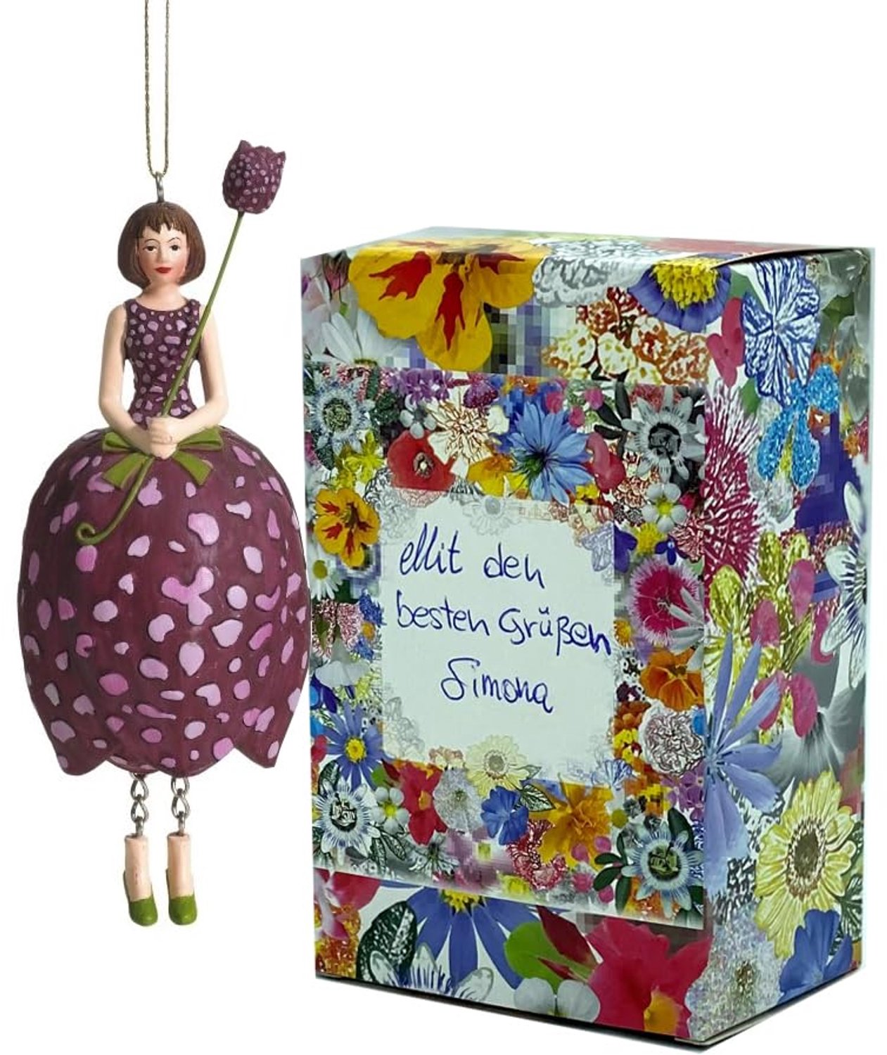 Decoratieve Hangfiguur Bloemmeisje
