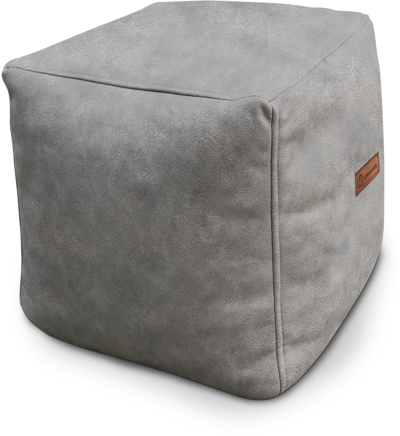Modibox, Vierkante Pouf, Wit, Stijlvol en Multifunctioneel
