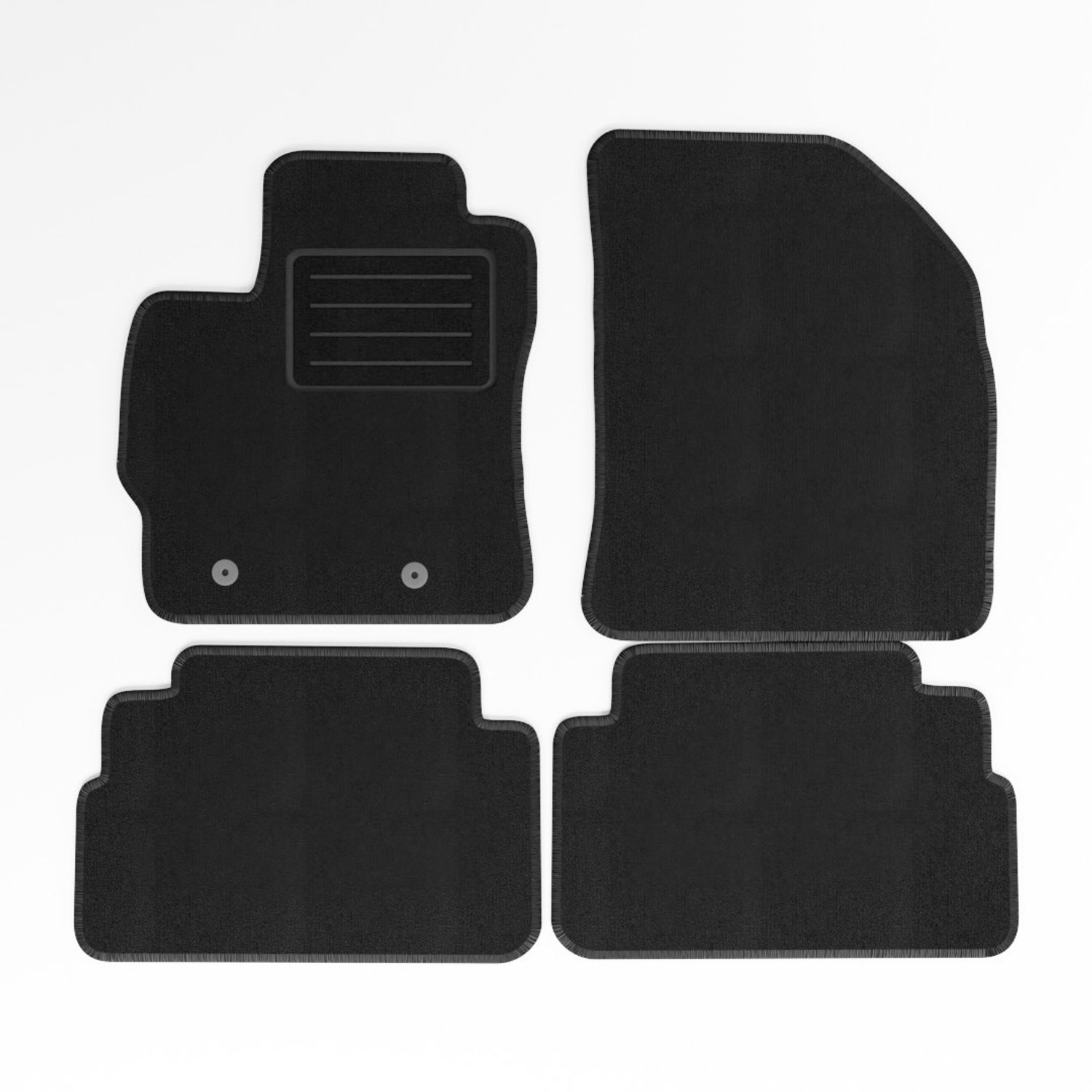 Mats4all | Naaldvilt automatten passend voor Toyota Verso 2009-2012 | Antislip | Met versterking | 4-delig | Automatten | Mattenset